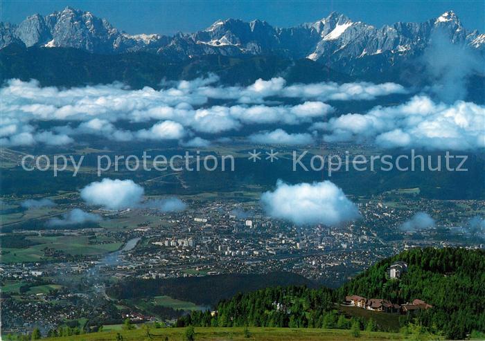 Sattendorf Aussichtsberg Gerlitzen Blick auf Villach und Julische Alpen