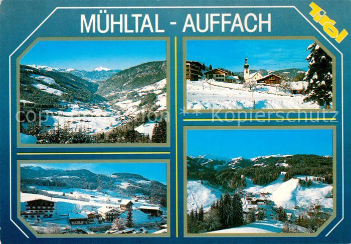 Auffach Winterpanorama Muehltal Hochtal Wildschoenau