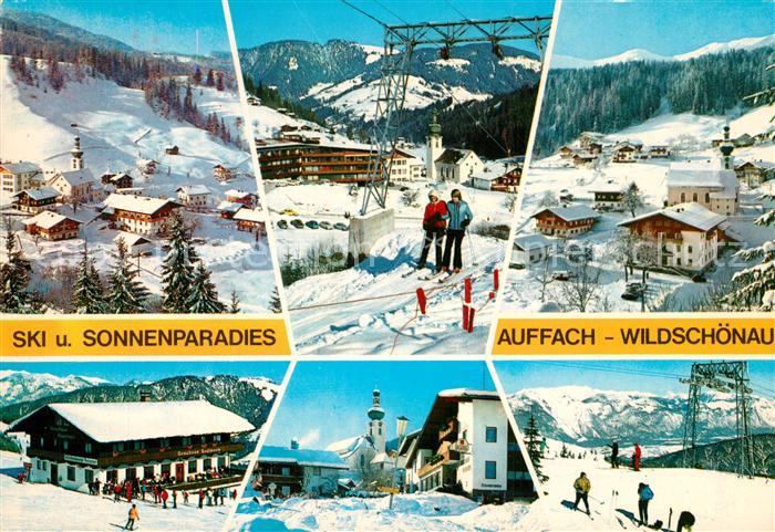 Auffach Teilansichten Wintersportplatz Skilift