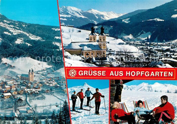 Hopfgarten Brixental Panorama Wintersportplatz Barocke Pfarrkirche