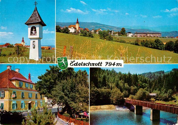 Edelschrott Bildstock Hotel Gasthof Holzbruecke Landschaftspanorama