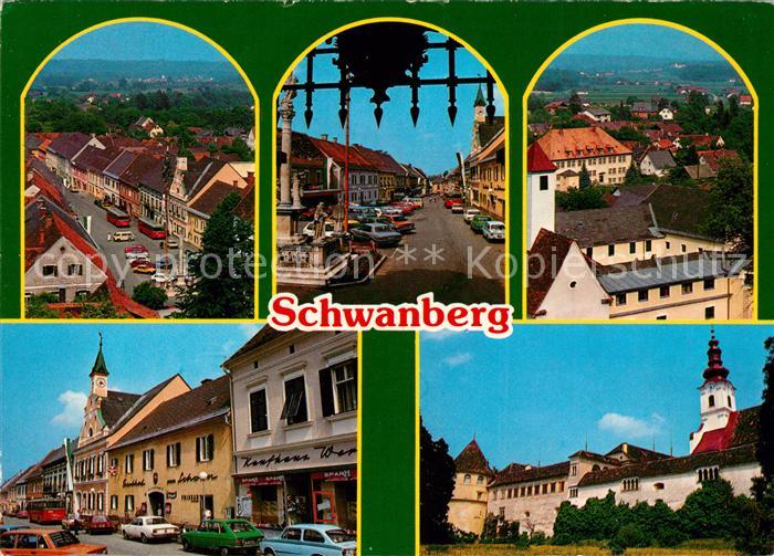 Schwanberg Teilansichten Moorbad Innenstadt Kirche