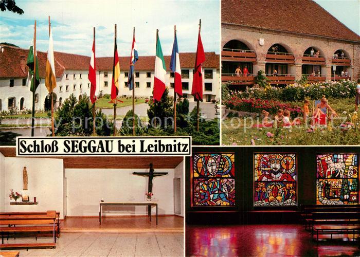 Leibnitz Schloss Seggau Bildungshaus Altar Glasfenster Michaelskapelle