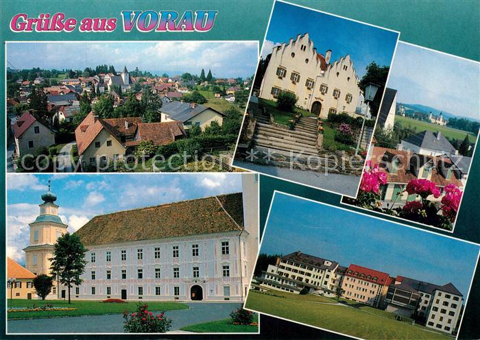 Vorau Blick ueber die Stadt Chorherrenstift