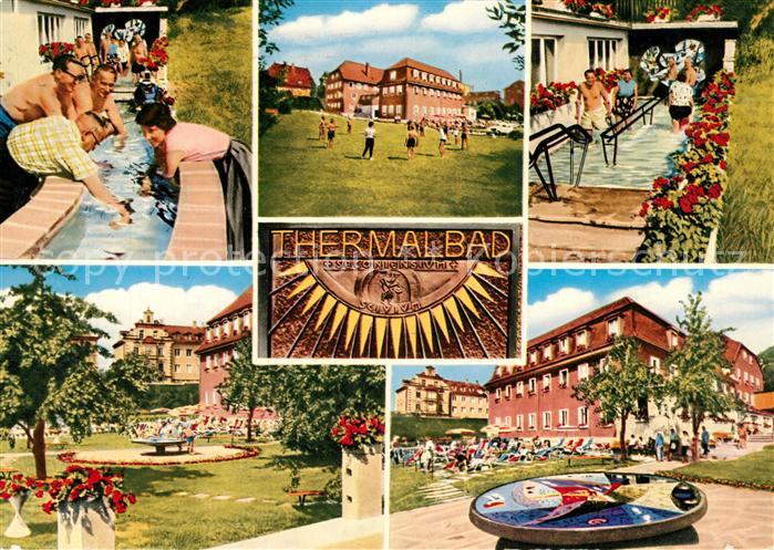 Bad Saeckingen Thermalbad St Marienhaus Kurpark Wassertreten Sonnenuhr