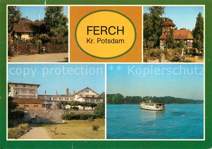 Ferch Altes Fischerhaus Dorfkirche FDGB Erholungsheim Dampfer Weisse Flotte Schw