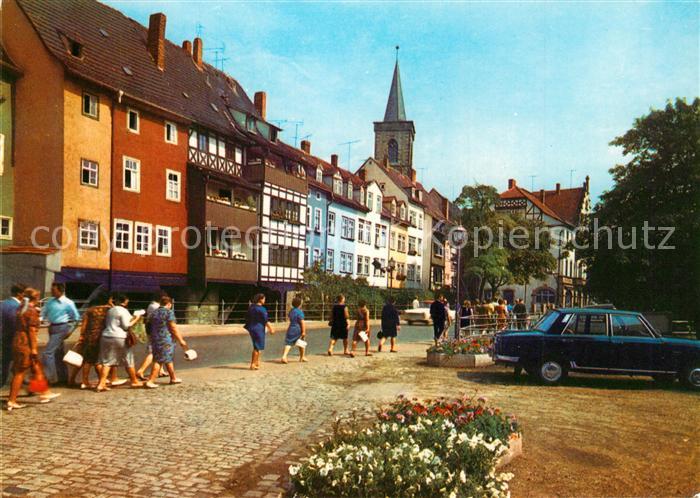 Erfurt Haeuser der Kraemerbruecke Altstadt
