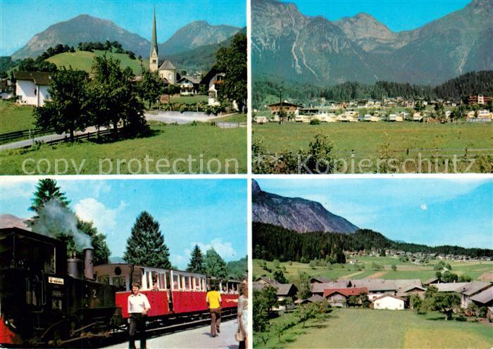 Wiesing Tirol Erholungsort mit Campingplatz und Achenseebahn