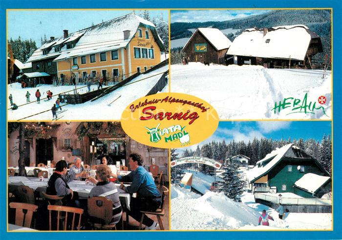 Preitenegg Alpengasthof Sarnig Wintersportplatz Alpen