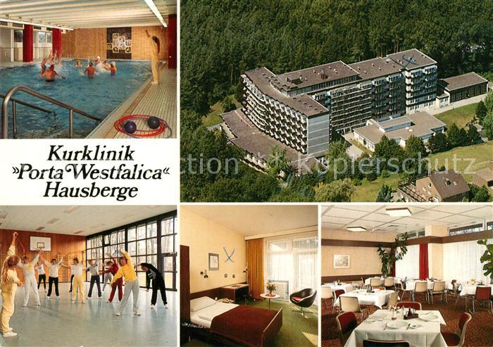 Porta Westfalica Kurklinik Hallenbad Gymnastikraum Patientenzimmer Speisesaal Fl