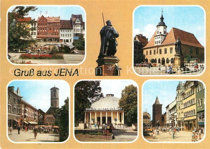 Jena Thueringen Platz der Kosmonauten Hanfried Denkmal Statue Historisches Ratha
