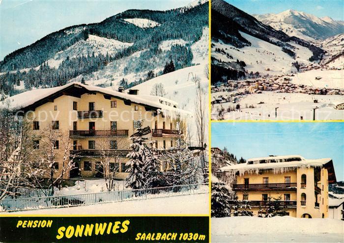 Saalbach-Hinterglemm Pension Sonnwies Panorama Wintersportplatz Alpen