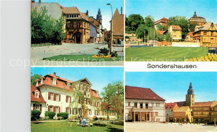 Sondershausen Thueringen Wilhelm Pieck Strasse Schloss HO Gaststaette Zum Possen