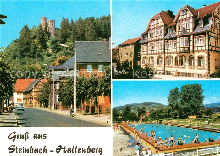 Steinbach Hallenberg Hallenburg FDGB Erholungsheim Fortschritt Schwimmbad Freiba