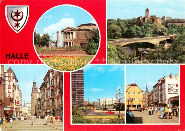 Halle Saale Theater des Friedens Burg Giebichenstein Klement Gottwald Strasse Th