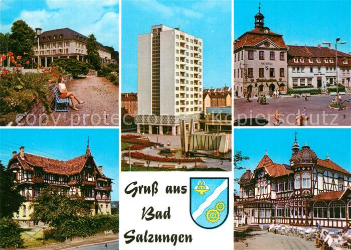 Bad Salzungen Kurhaus Hochhaus Leninplatz Markt Kindersanatorium Charlottenhall
