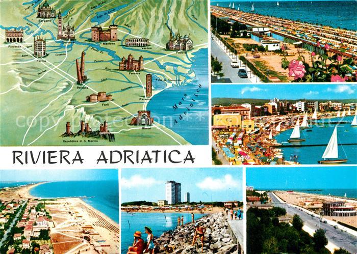 Riviera Adriatica Badeorte an der Adriakueste Sehenswuerdigkeiten der Region
