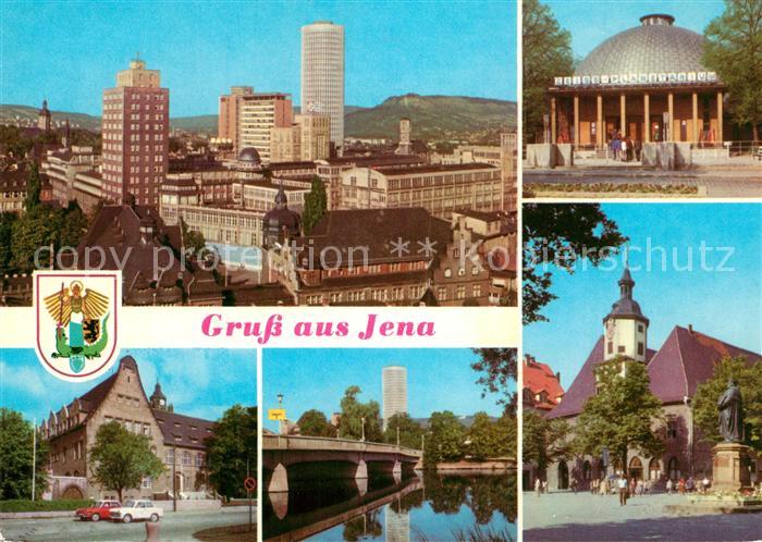 Jena Thueringen VEB Carl Zeiss Hochhaus Zeiss Planetarium Universitaet Saale Bru