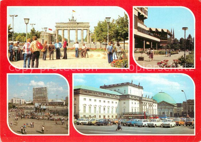 Berlin Brandenburger Tor Palasthotel Alexanderplatz Deutsche Staatsoper Hauptsta