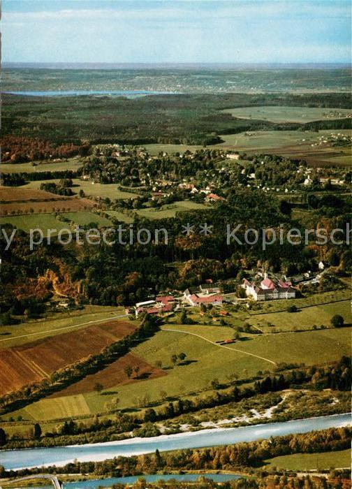 Schaeftlarn Benediktinerabtei im Isartal Fliegeraufnahme