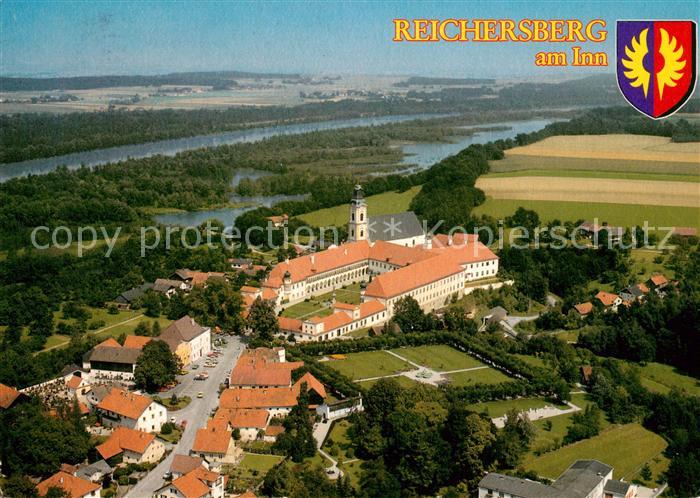Reichersberg Inn Augustiner Chorherrenstift Innviertel Fliegeraufnahme