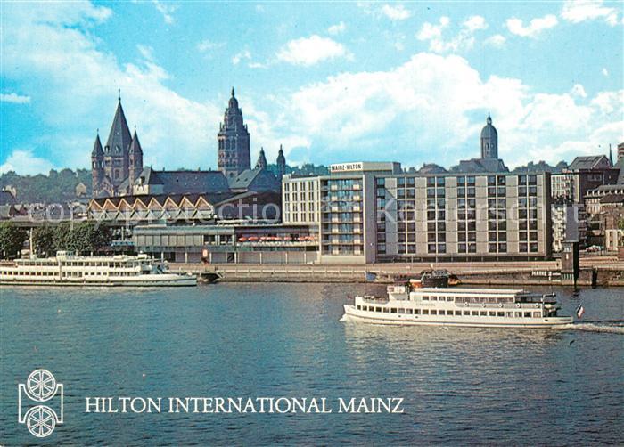 Mainz Rhein Hilton International Hotel Fahrgastschiff