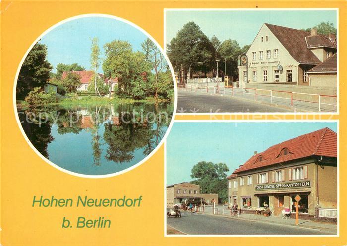 Hohen Neuendorf Partie an den Rotpfuhlen S-Bahnhof Einkaufszentrum Leninstrasse