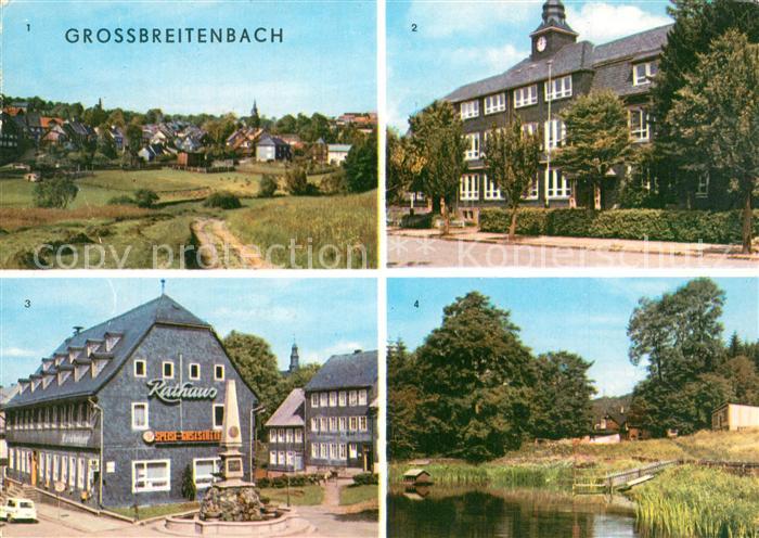 Grossbreitenbach Thueringen Teilansicht Polytechnische Oberschule Theo Neubauer