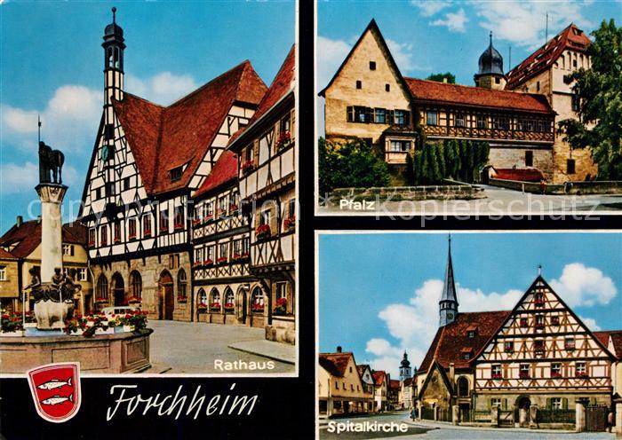 Forchheim Oberfranken Rathaus Pfalz Spitalkirche