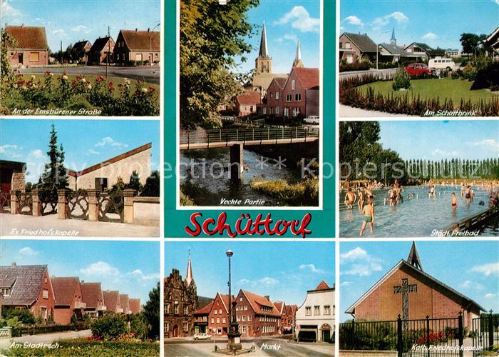 Schuettorf Evangelische Friedhof Kapelle Markt Emsburener Strasse