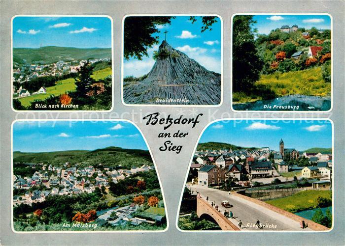 Betzdorf Sieg Druidenstein Freusburg Siegbruecke Molzberg