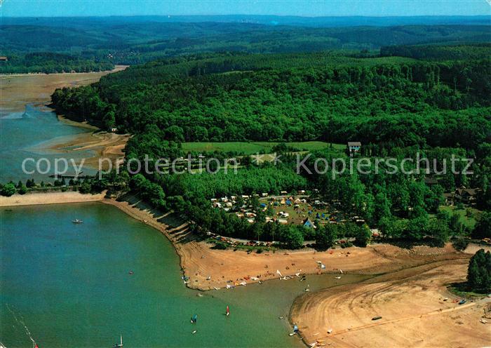 Moehnesee Stockum Fliegeraufnahme Camping Yachthafen