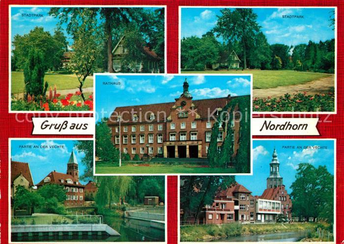 Nordhorn Stadtpark Vechtepartie Rathaus