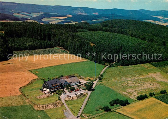 Cobbenrode Sauerland Fliegeraufnahme Hotel Pension Berghotel Habbel
