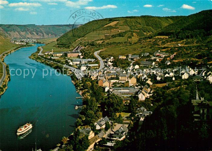 Cochem Mosel Fliegeraufnahme Moselpartie Sehl