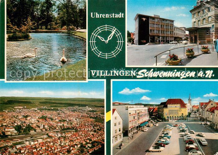 Villingen-Schwenningen Fliegeraufnahme Schwaene Uhrenstadt