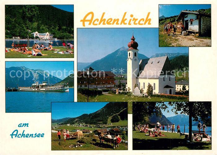 Achenkirch Kirche Achensee Badestelle