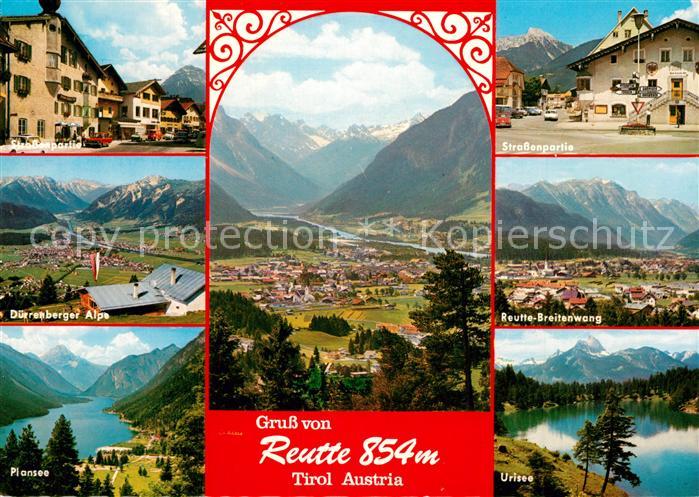 Reutte Tirol Fliegeraufnahme Duerenberger Alpe Plansee Urisee Breitenwang