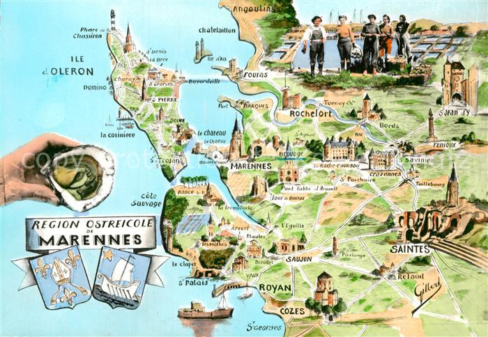 Marennes Charente-Maritime Lageplan