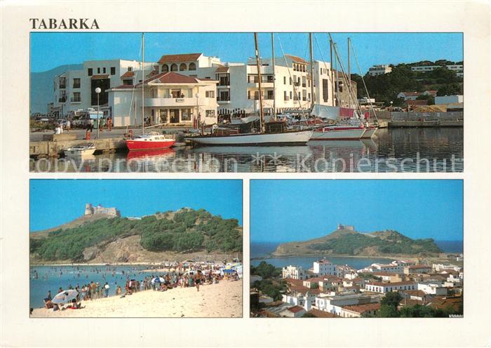 Tabarka Hafen Fliegeraufnahme Strand