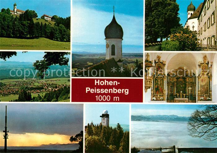 Hohenpeissenberg Kirche Inneres Panorama Turm