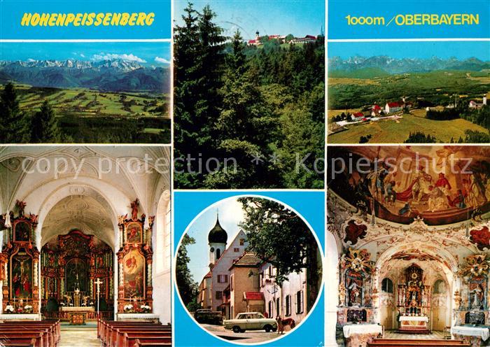 Hohenpeissenberg Panorama Fliegeraufnahme Kirche Inneres Altar