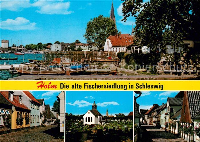 Holm Schleswig Schlei Fischerhafen Kirche Ortsmotive