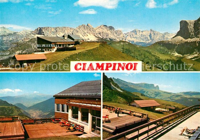 Groeden Tirol Skigebiet Ciampinoi Berggasthaus