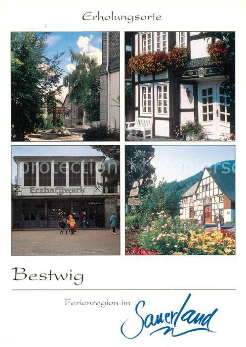 Bestwig Brunnen Gaststaette Erzbergwerk Fachwerk