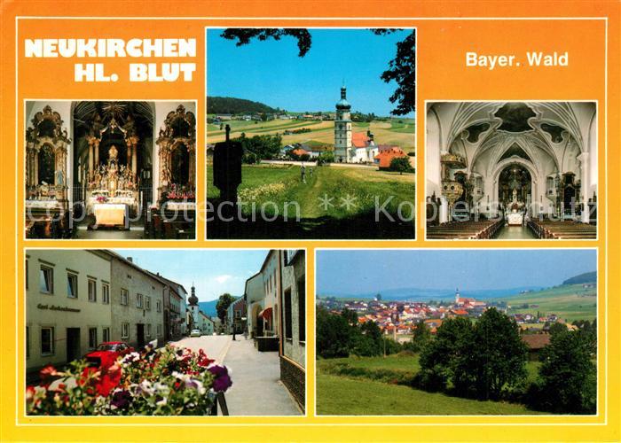 Neukirchen Heilig Blut Kirche Inneres Strassenpartie Panorama