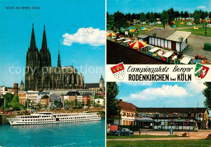 Koeln Rhein Dom Campingplatz Berger Gaststaette Wallraff