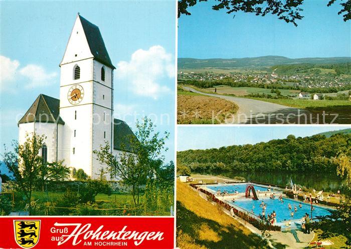 Hohentengen Hochrhein Kirche Panorama Schwimmbad
