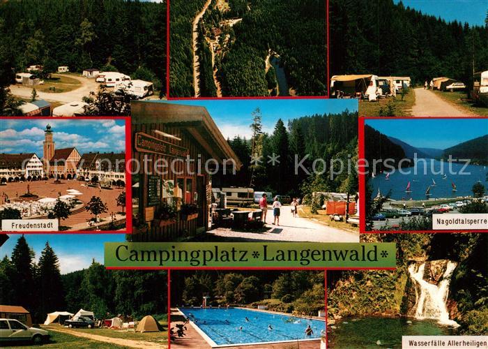 Freudenstadt Campingplatz Langenwald Teilansichten Nagoldtalsperre Schwimmbad Wa
