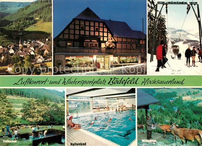 Boedefeld Kaufhaus Schlepplift Tretbecken Hallenbad Wildgehege